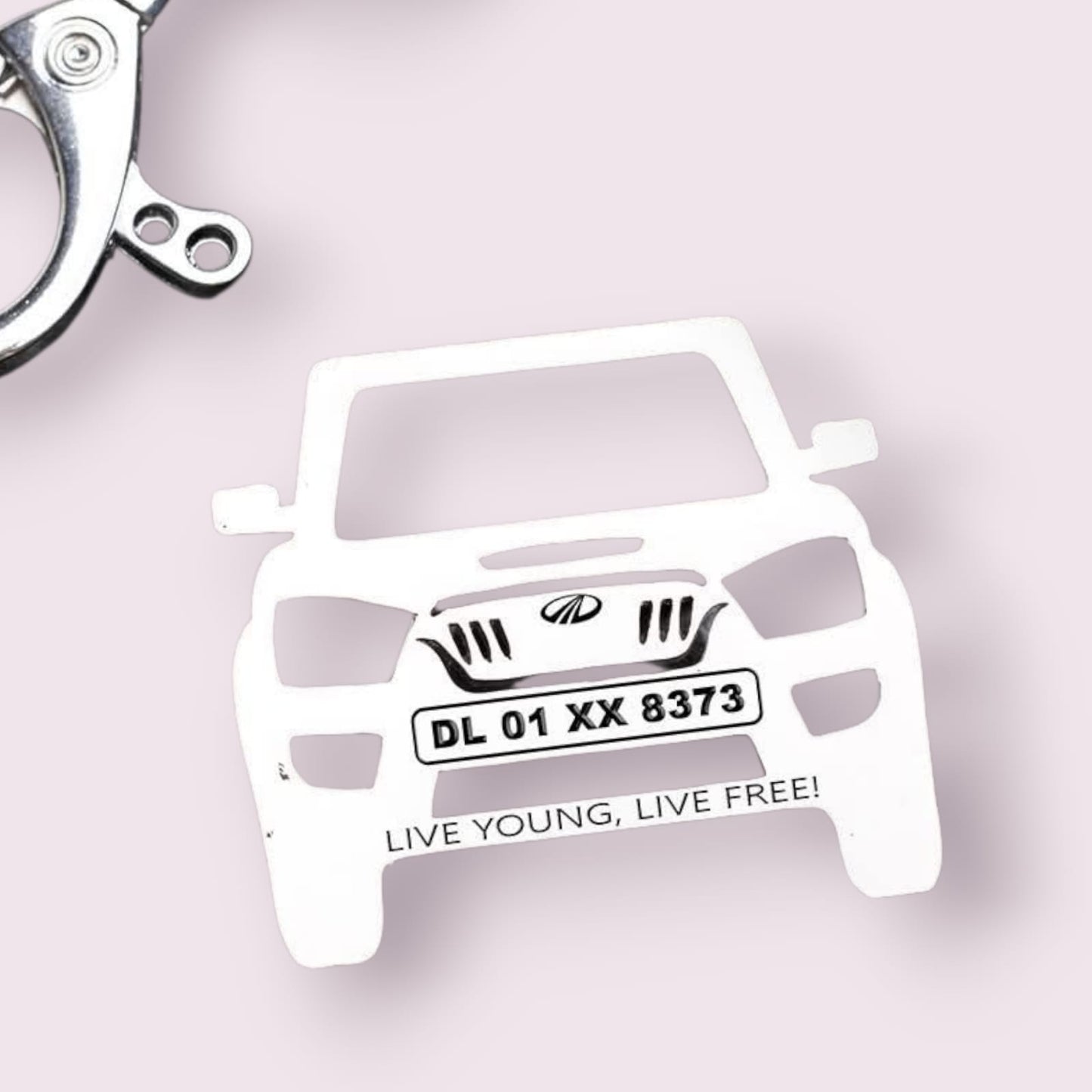 "Live Young, Live Free!" Mahindra Scorpio Keychain
