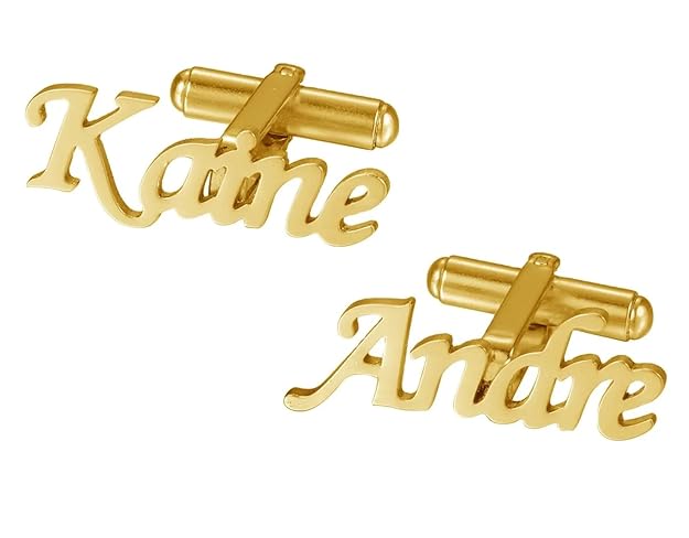 Custom Name Script Cufflinks - Personalized Calligraphy Style - The Gift Seller