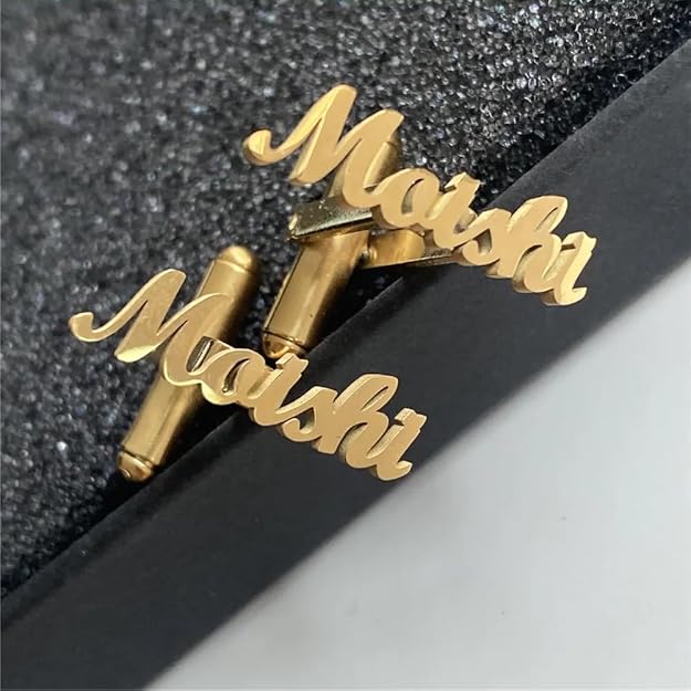 Custom Name Script Cufflinks - Personalized Calligraphy Style - The Gift Seller
