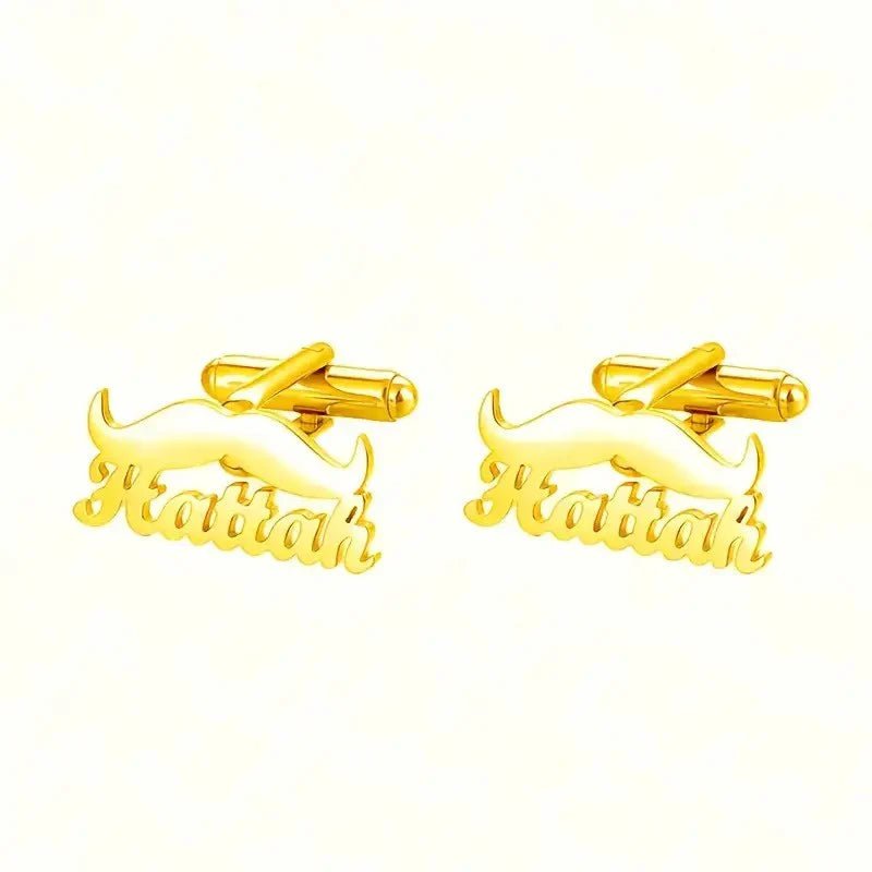 Custom Name Script Cufflinks - Personalized Calligraphy Style - The Gift Seller