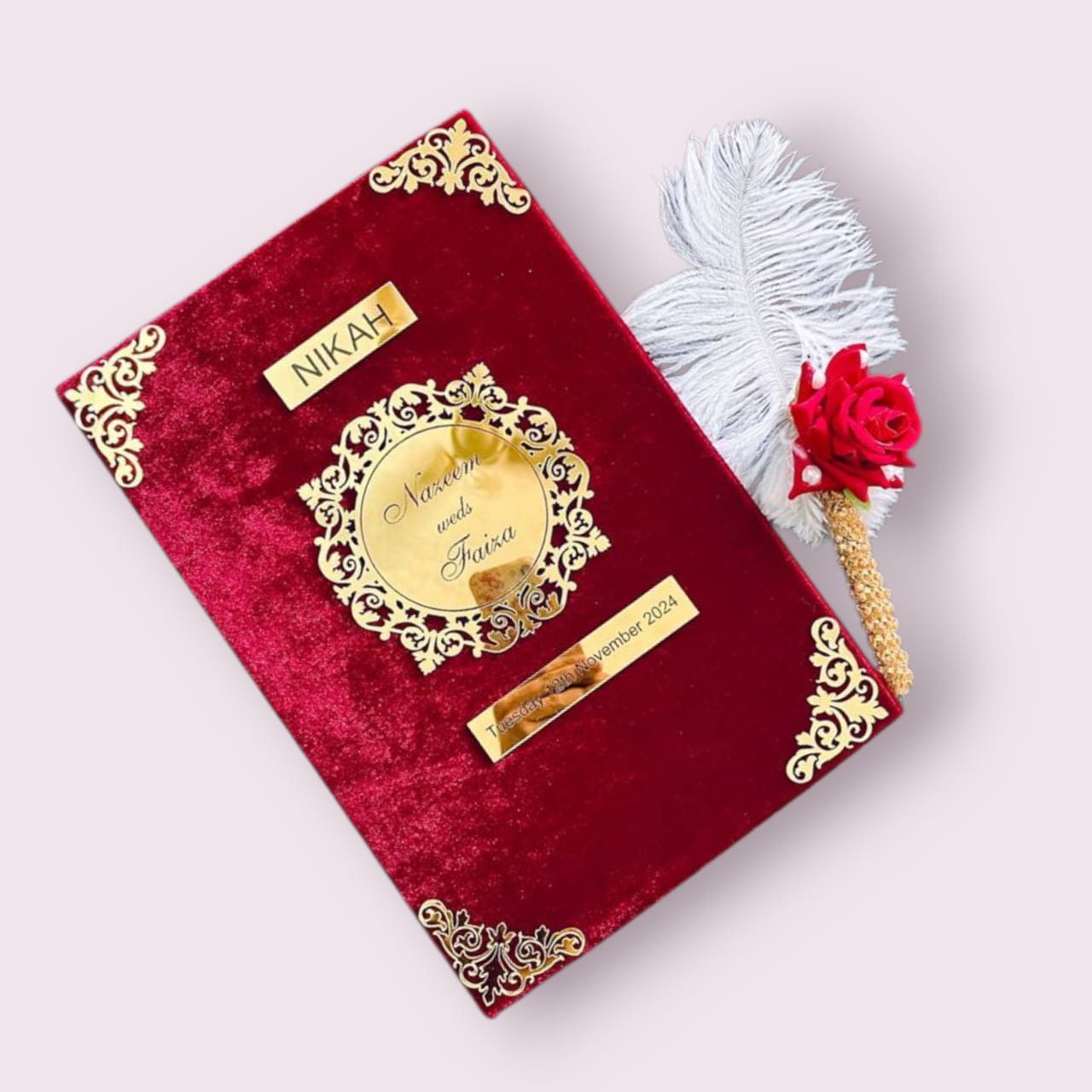 ✨ Elegant Nikahnama Pen & Book Set – A Timeless Keepsake for Your Special Day ✨ - The Gift Seller