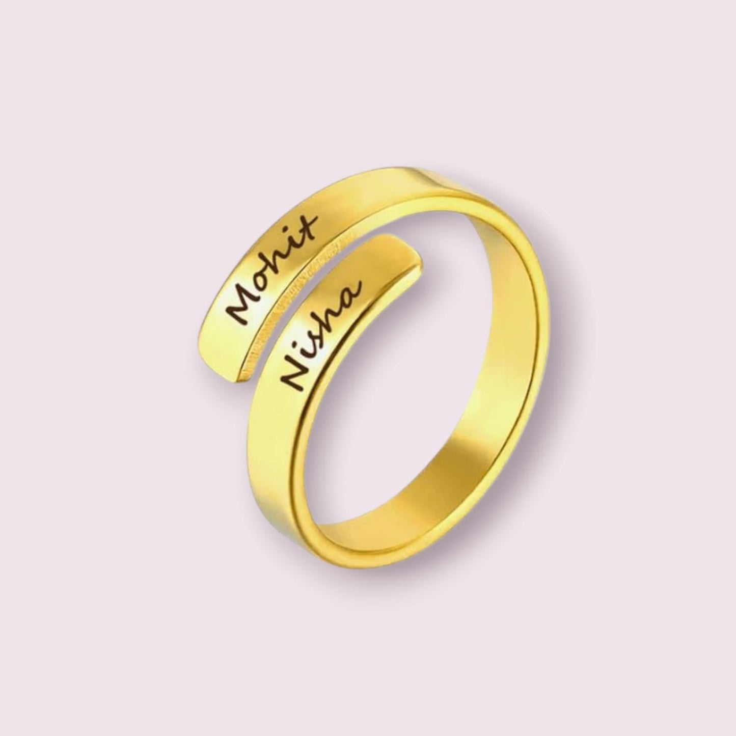 "Personalized Double Name Ring - The Gift Seller