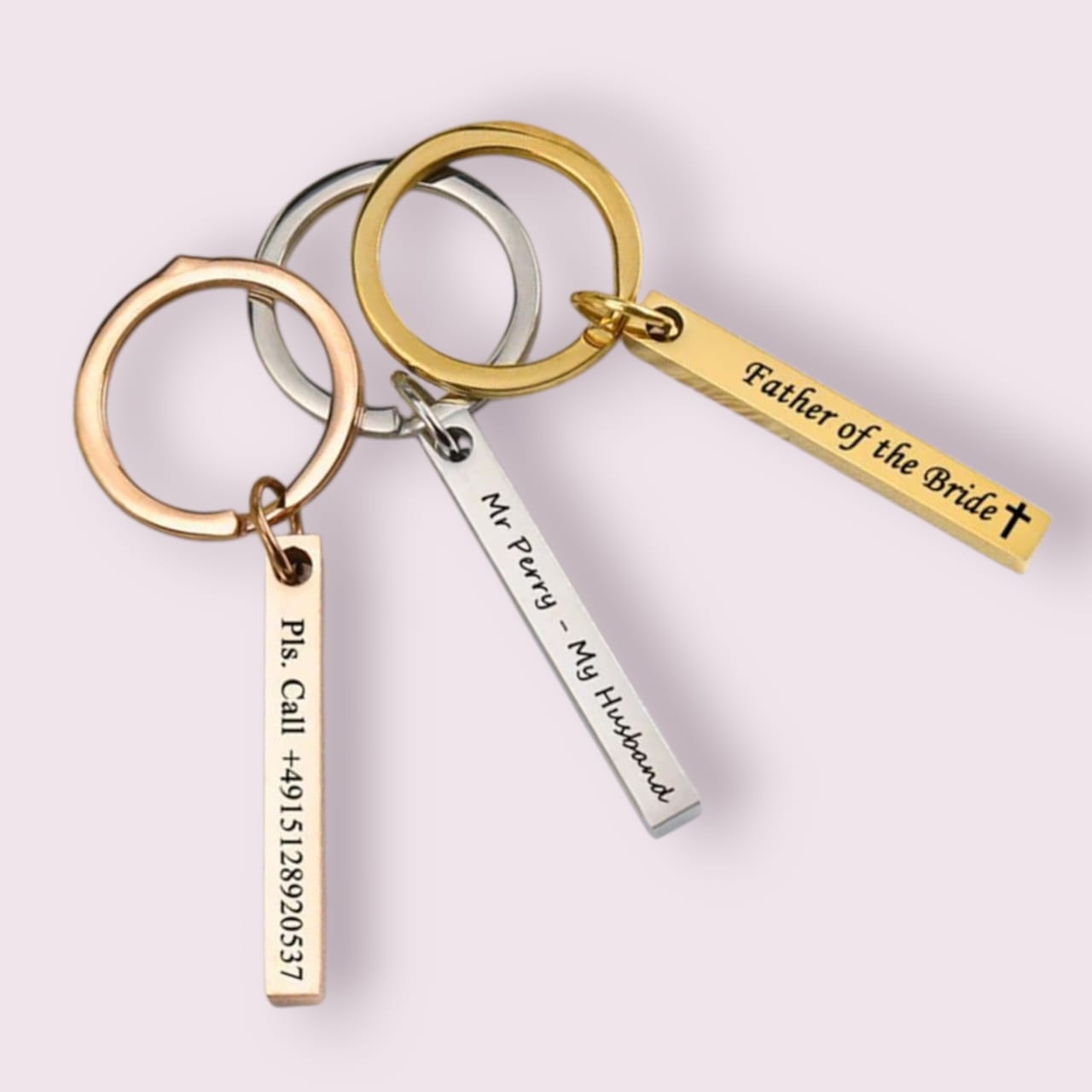 🗝️ Personalized Engraved Bar Keychain – A Gift That Speaks from the Heart - The Gift Seller