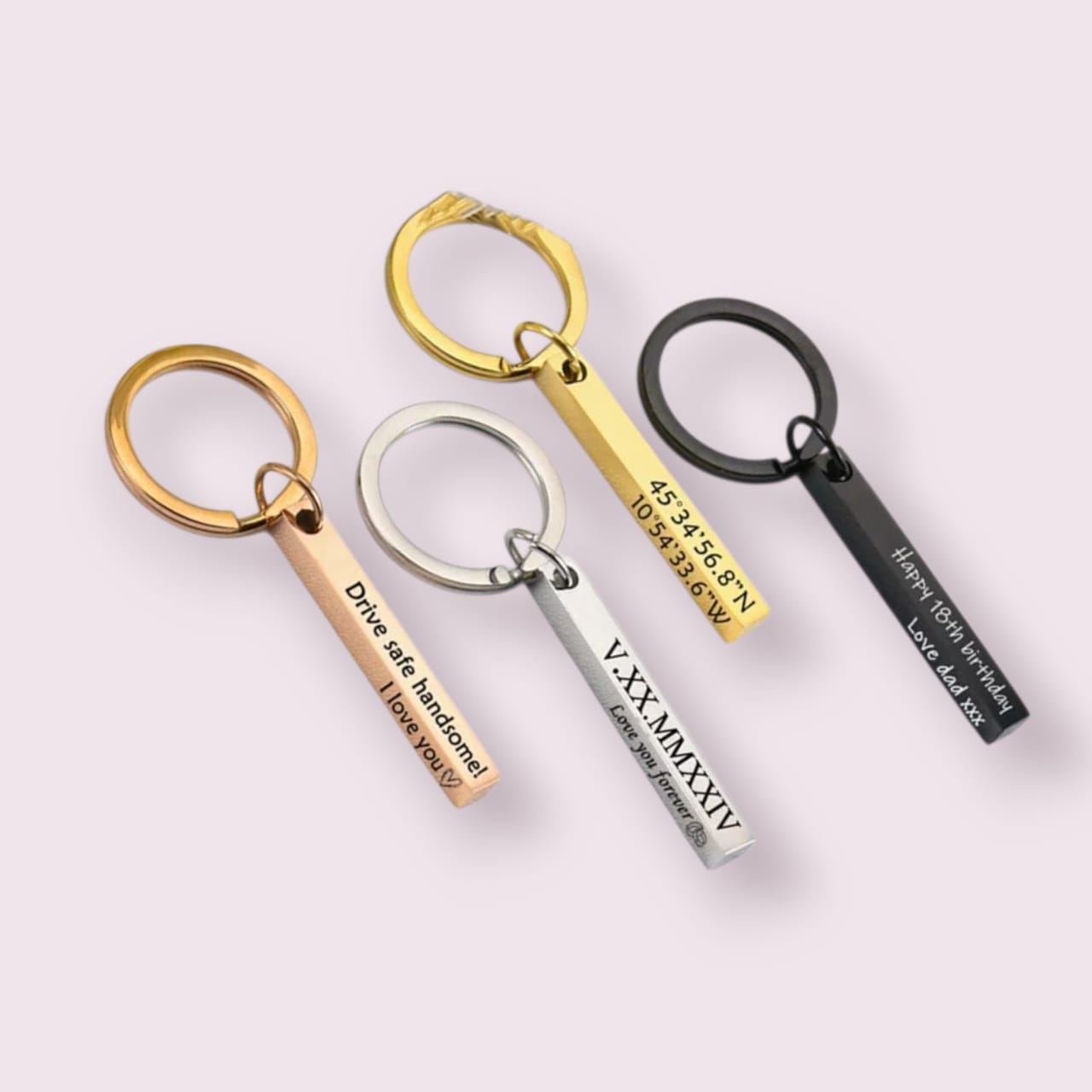 🗝️ Personalized Engraved Bar Keychain – A Gift That Speaks from the Heart - The Gift Seller