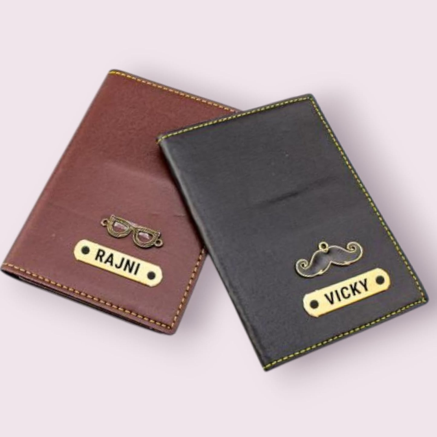 Personalized Leather Passport Cover – Travel in Style 🌍 - The Gift Seller