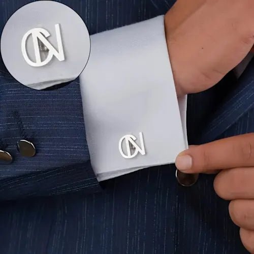 Personalized Letter Cufflinks - Custom Initial Monogram - The Gift Seller