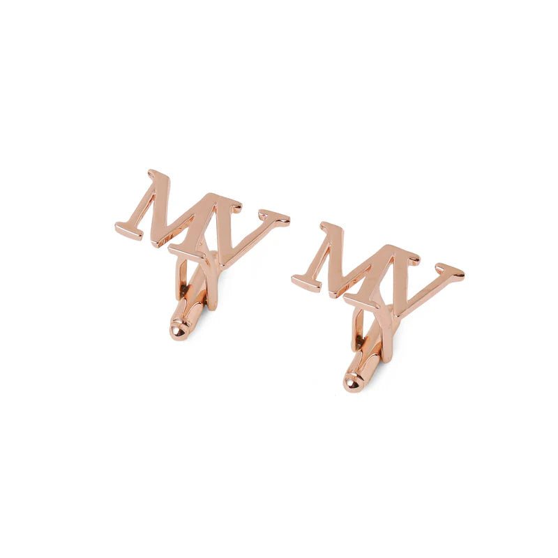 Personalized Letter Cufflinks - Custom Initial Monogram - The Gift Seller