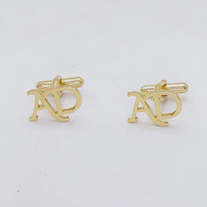 Personalized Letter Cufflinks - Custom Initial Monogram - The Gift Seller