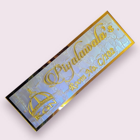 Premium Acrylic Door Name Plate – Personalized with Elegant Finish - The Gift Seller