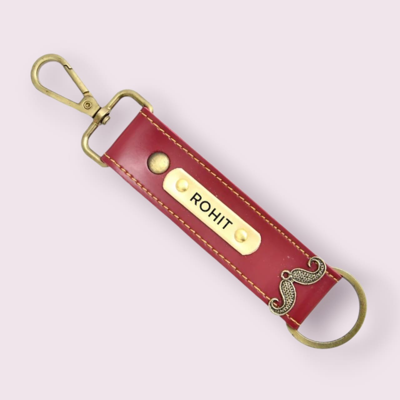 Feulex Personalized Leather Keychain – Vintage Charm, Timeless Style