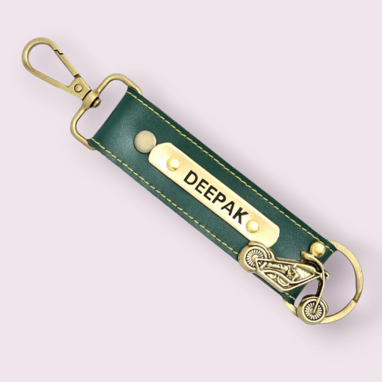Feulex Personalized Leather Keychain – Vintage Charm, Timeless Style