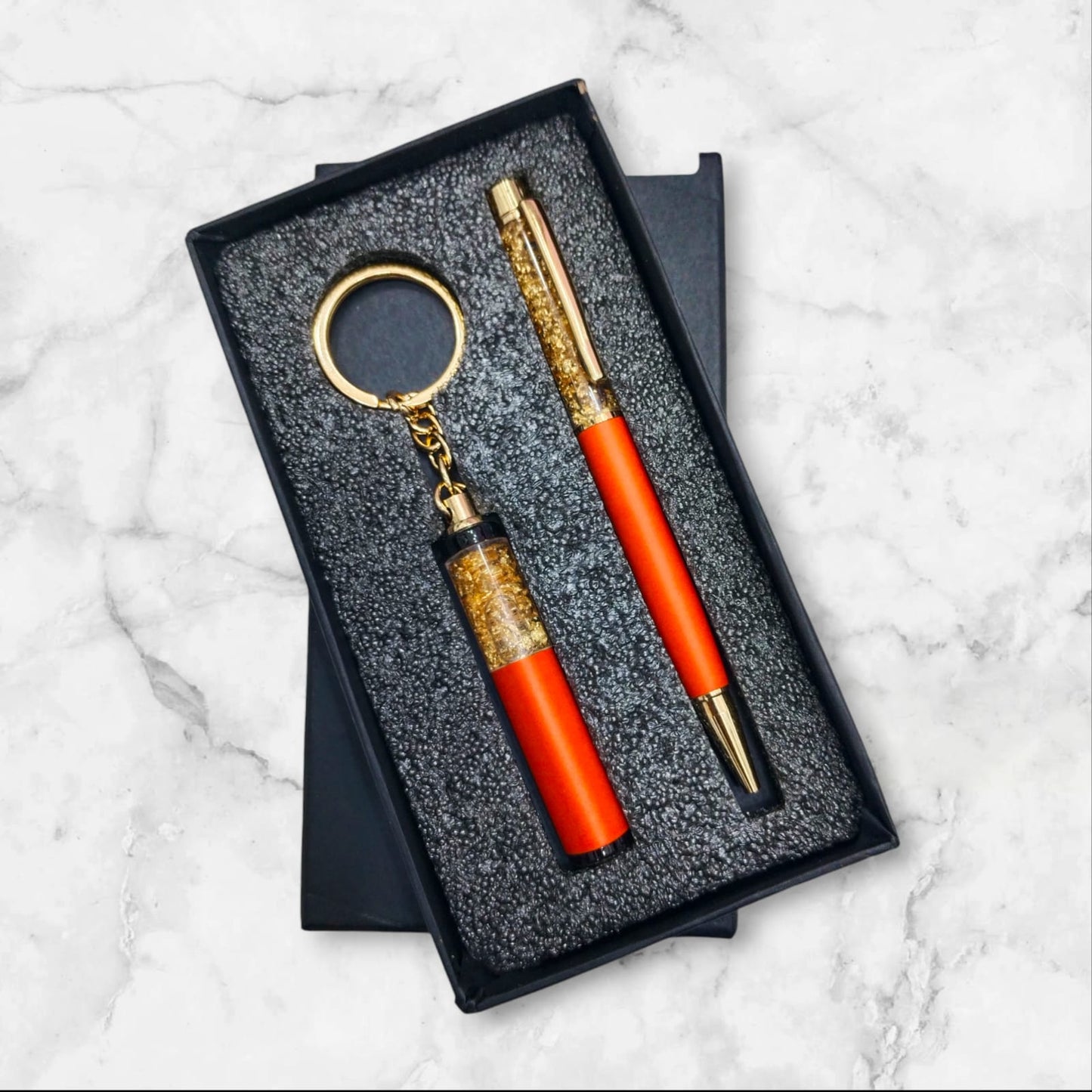 🖋️ Product Headline:
Top Zari Pen & Keychain Set – Royal Sparkle Collection