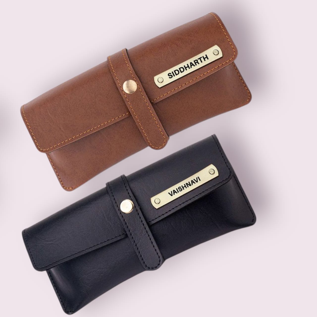 Personalized Leather Eyewear Case – Royal Touch with Your Name