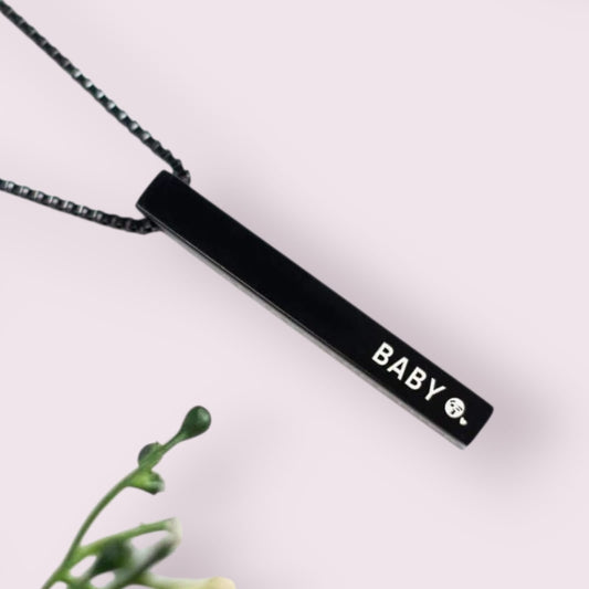 "Sleek Bar Pendant β BABY Edition" - The Gift Seller