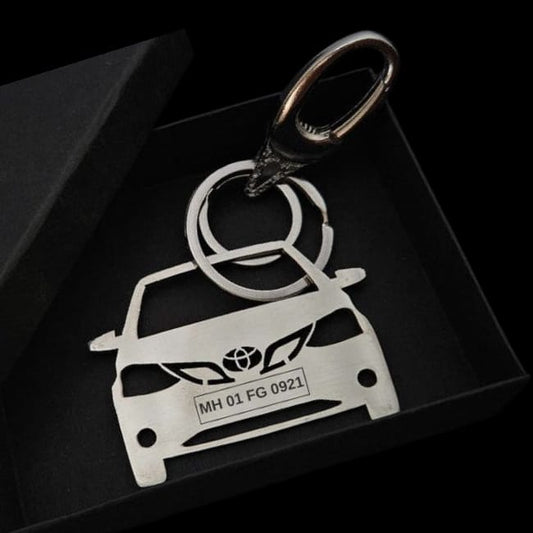 Toyota Etios Grill Keychain – Sleek Sedan Design - The Gift Seller