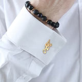 Personalized Letter Cufflinks - Custom Initial Monogram