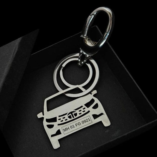 Tata Harrier Grill Keychain – Rugged & Refined