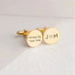 Custom Engraved Cufflinks - Photo, Text & Initial Personalization - The Gift Seller