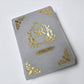Elegant Velvet Nikahnama Book – Custom Gold Foil Design - The Gift Seller