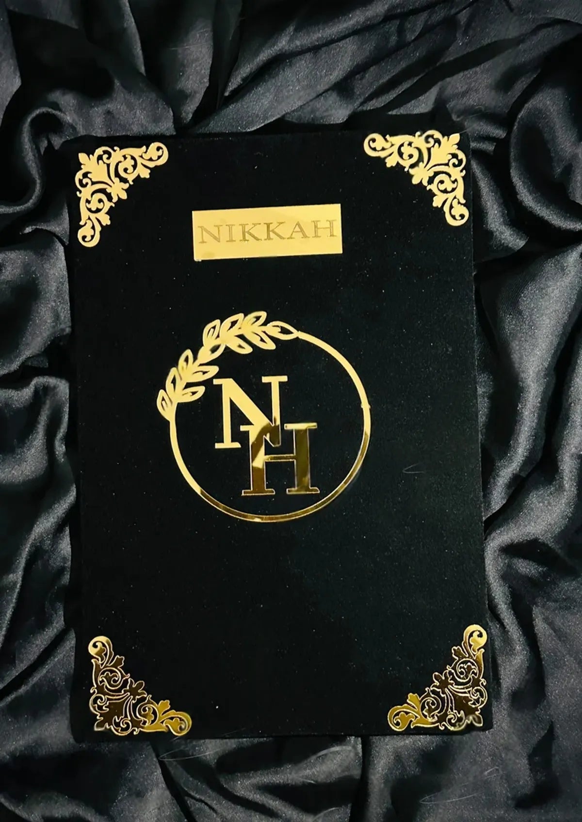 Luxury Black & Gold Custom Nikah Nama Frame ✨ - The Gift Seller