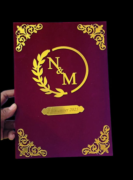 Luxury Personalized Nikahnama Set – Elegant & Eternal Keepsake - The Gift Seller