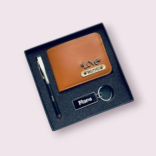 "Luxury Personalized Wallet & Pen Gift Set – Elegance with Your Name On It" - The Gift Seller