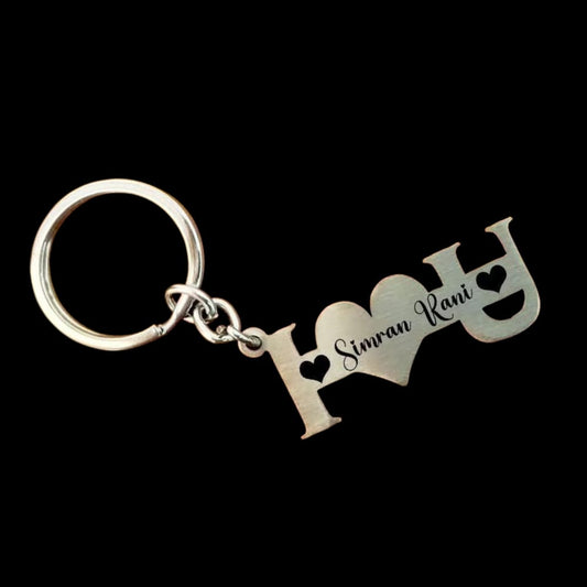 Personalized Love Keychain – Say It with a Name - The Gift Seller