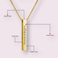 ✨ Personalized Name Bar Pendant – Elegant, Minimal & Meaningful - The Gift Seller