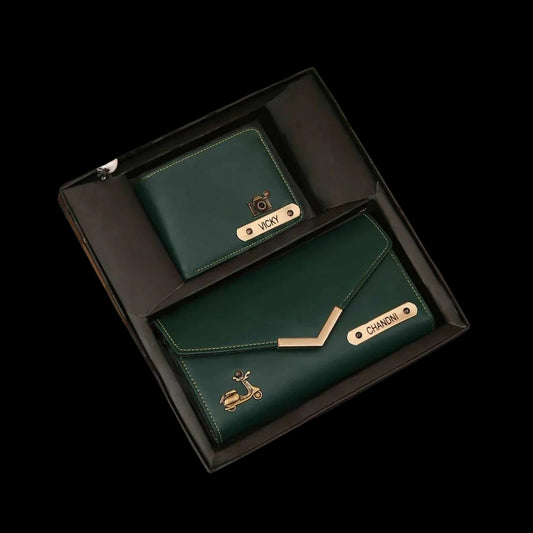 🖤 Personalized Wallet Combo – For Him & Her, with Love - The Gift Seller