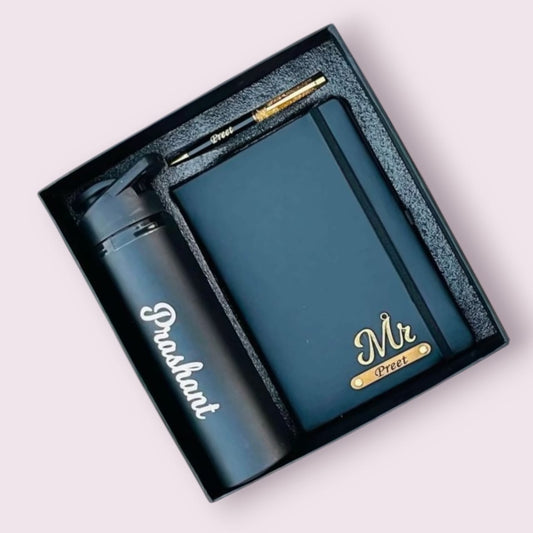 Premium Diary, Bottle & Pen Combo – Stylish & Practical Gift Set 🖊️ - The Gift Seller