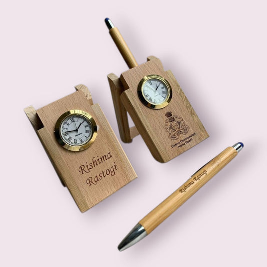 ⌚ Luxury Wooden Watch & Pen Set – Timeless Style in Every Detail ⌚