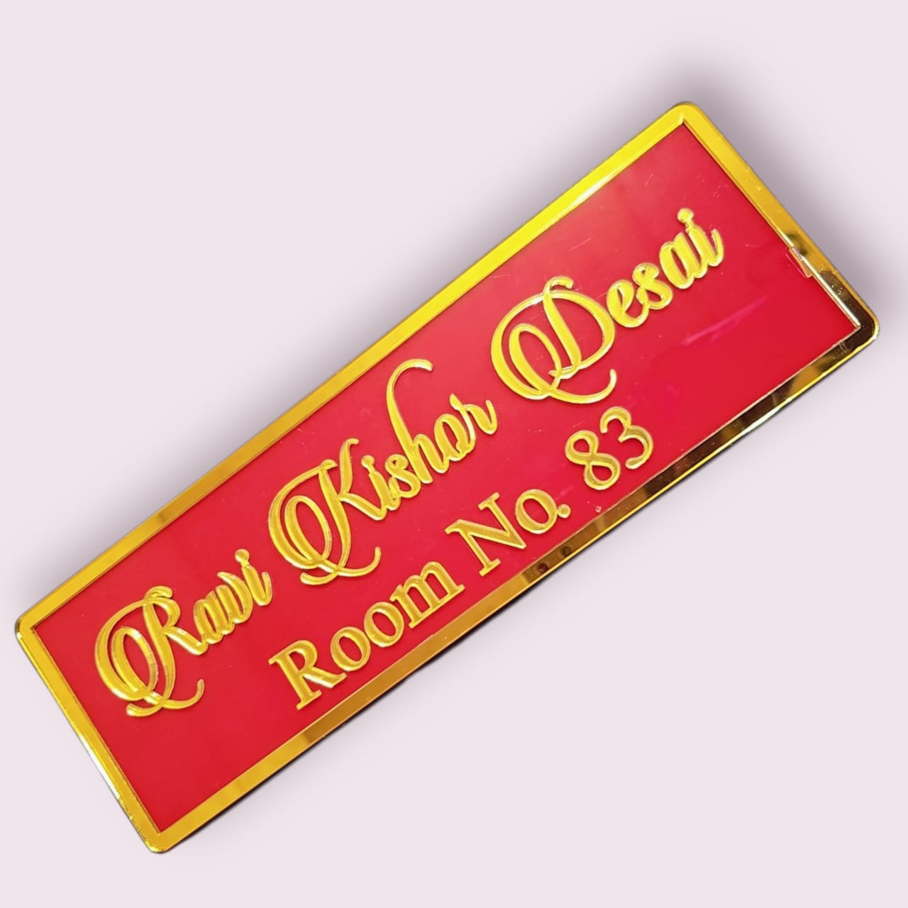 Premium Acrylic Door Name Plate – Personalized with Elegant Finish