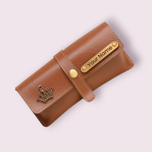 Personalized Leather Eyewear Case – Royal Touch with Your Name